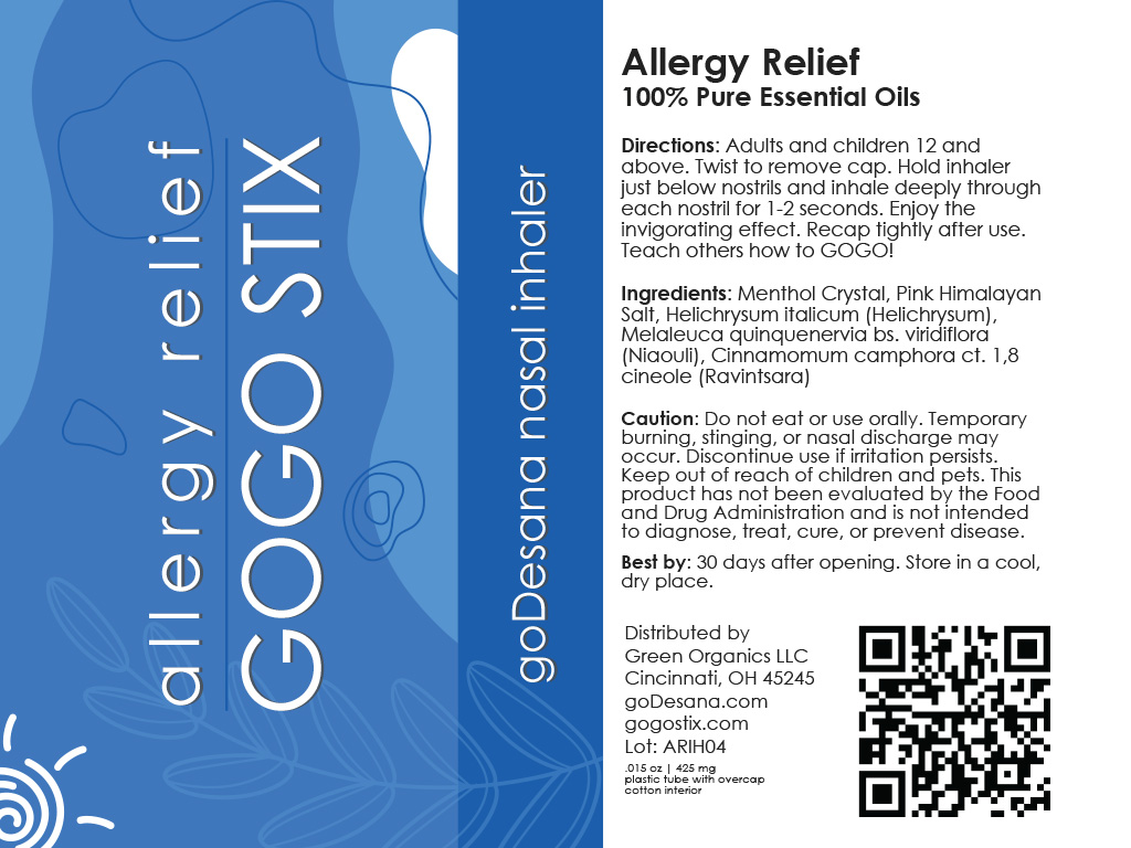 Allergy Relief Label
